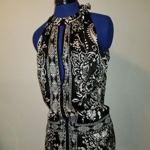 Silk White House Black Market handkerchief dress.